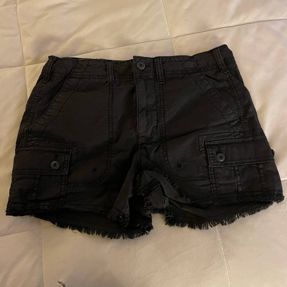 Black American Eagle Cargo Shorts